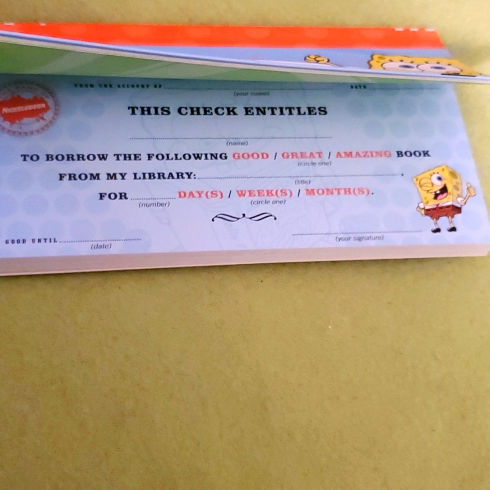 Nickelodeon IOU Checkbook - Picture 7 of 10